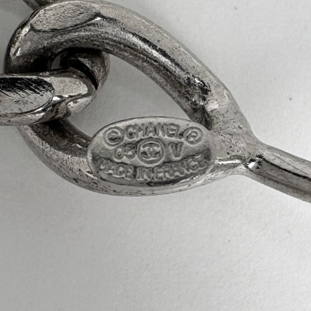 Chanel CC Logo Chain Belt Mark 05 Silver Plated - Picture 4 of 4